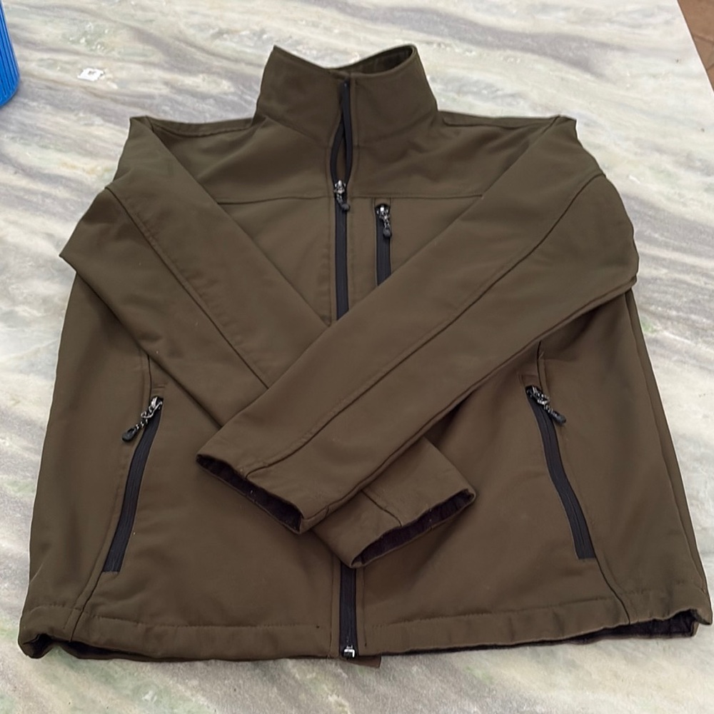 Boy’s Olive Green Jacket Swiss Tech Windbreaker